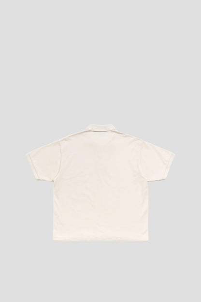 STUSSY CLASSIC PIQUE POLO OFF WHITE