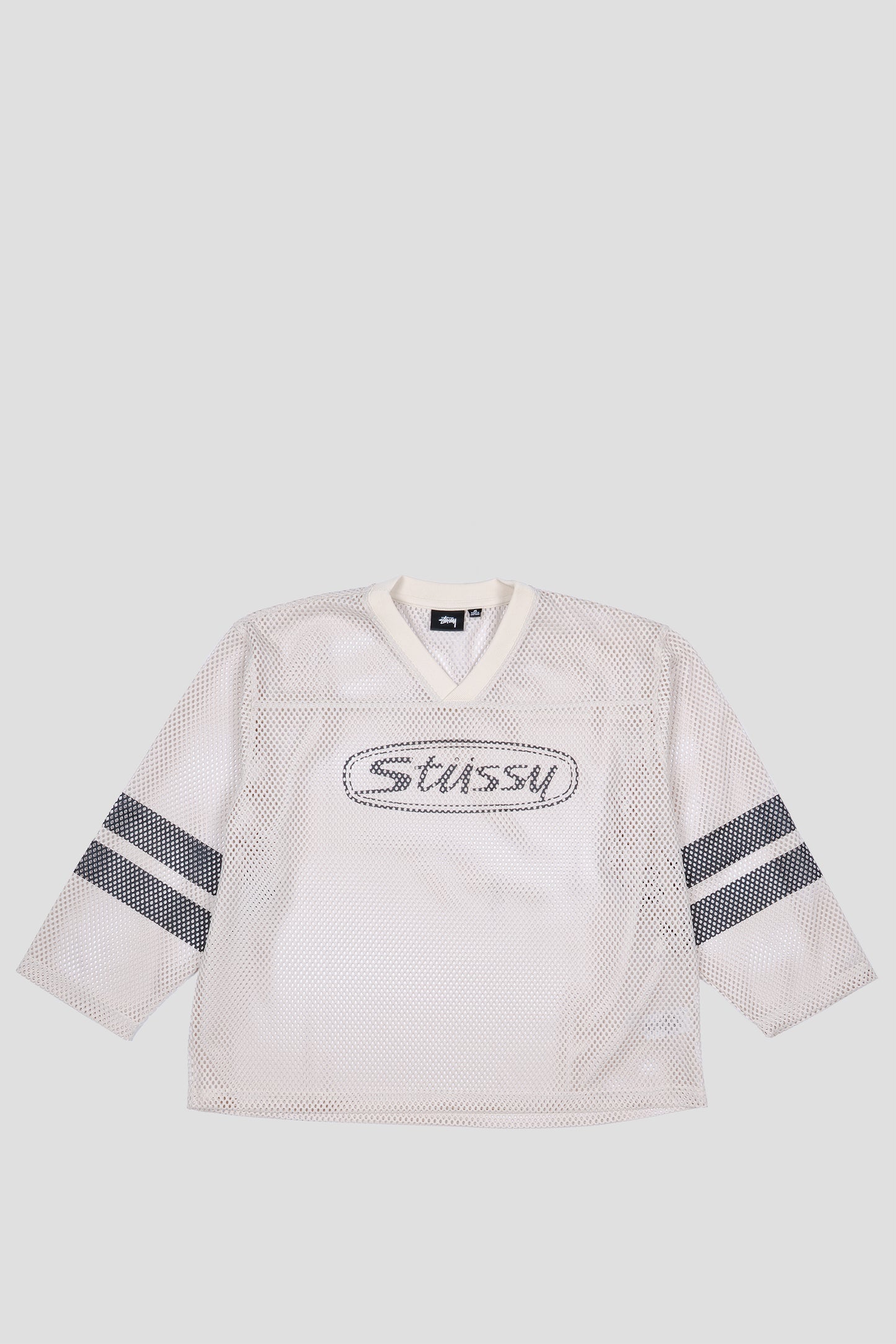 STUSSY TRUCKER TEAM JERSEY TAN