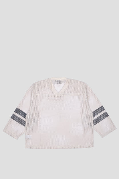 STUSSY TRUCKER TEAM JERSEY TAN