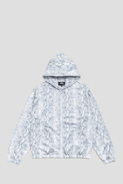 STUSSY ATHLETIC MESH ZIP HOOD SNAKE