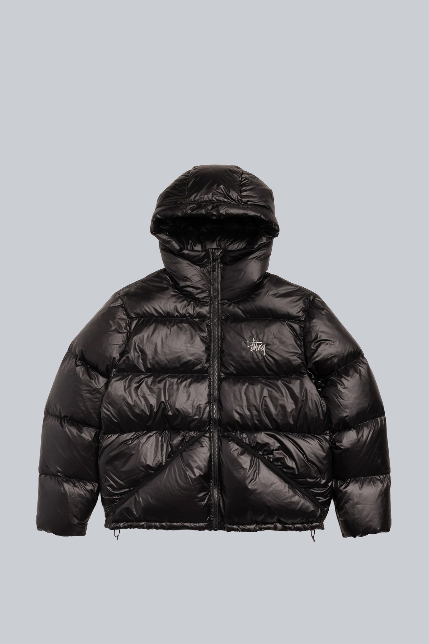 STUSSY MICRO RIPSTOP DOWN PARKA JET BLACK
