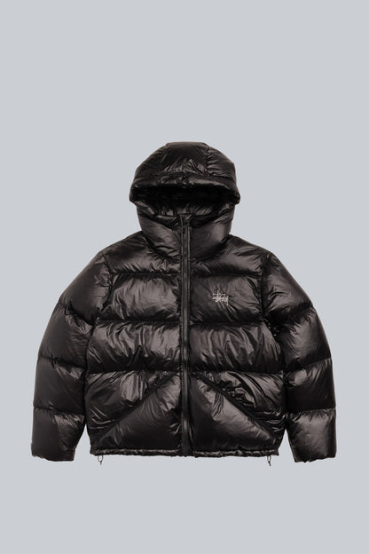 STUSSY MICRO RIPSTOP DOWN PARKA JET BLACK