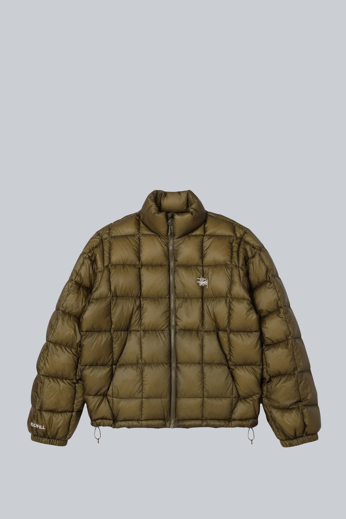 STUSSY MIDWEIGHT PUFFER JACKET OLIVE