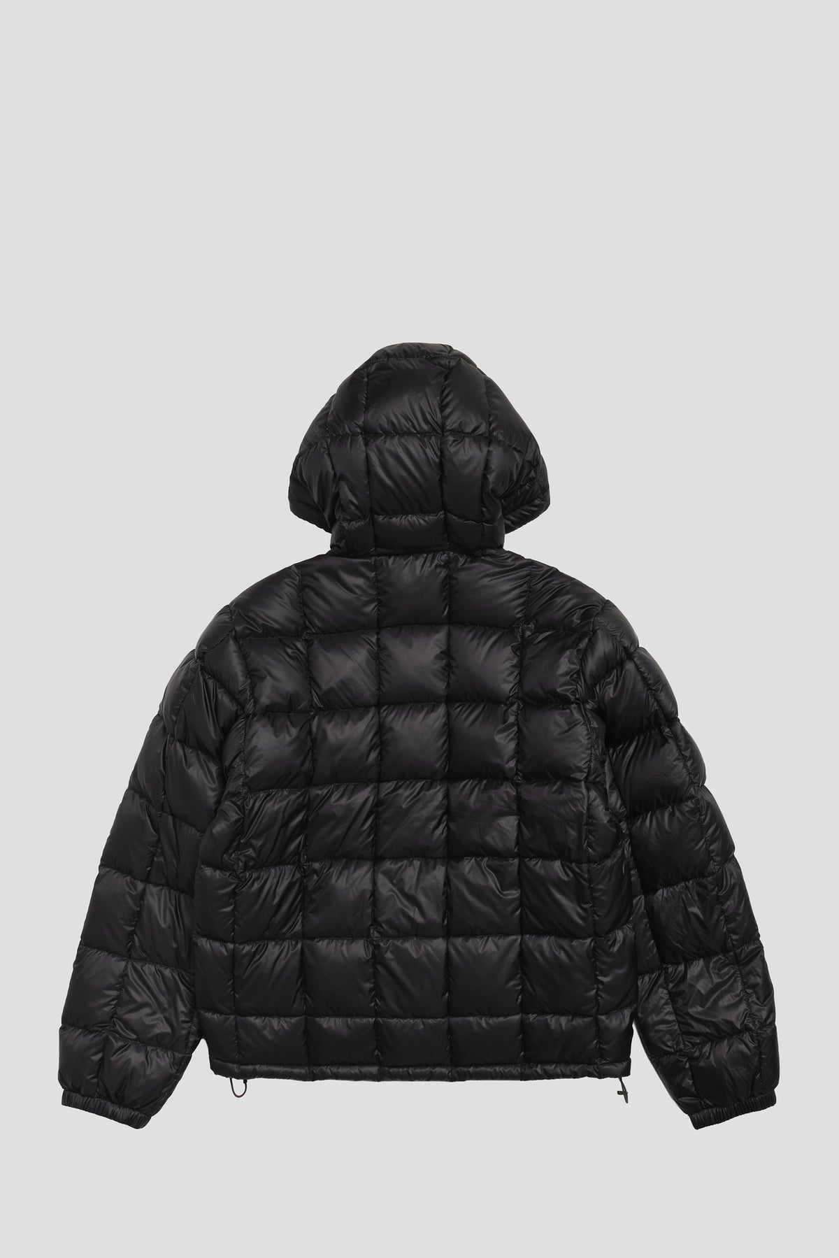STUSSY MIDWEIGHT HOODED PUFFER JACKET BLACK