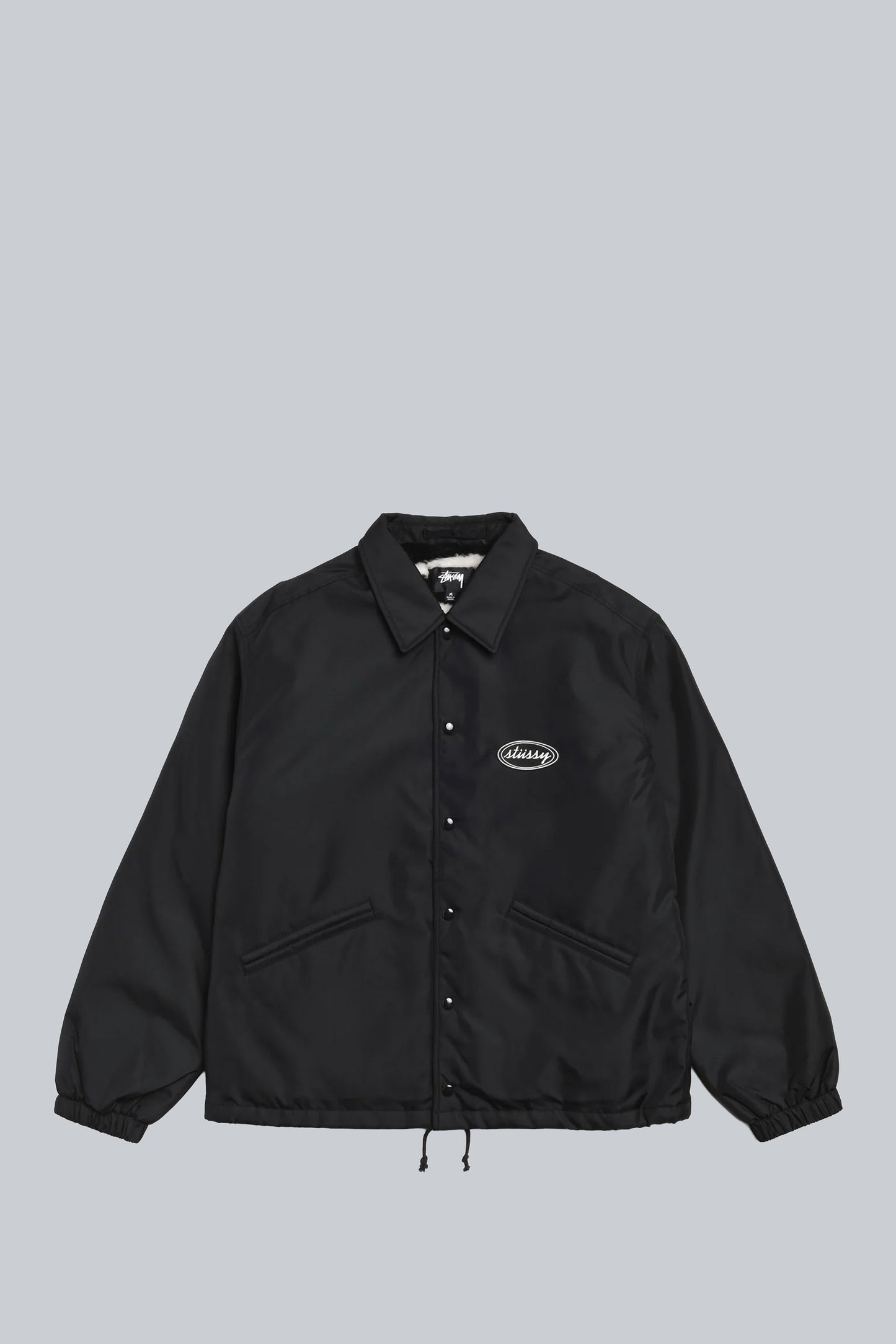 STUSSY COACHES JACKET NYLON BLACK