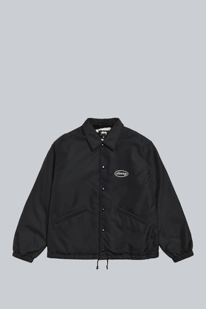 STUSSY COACHES JACKET NYLON BLACK