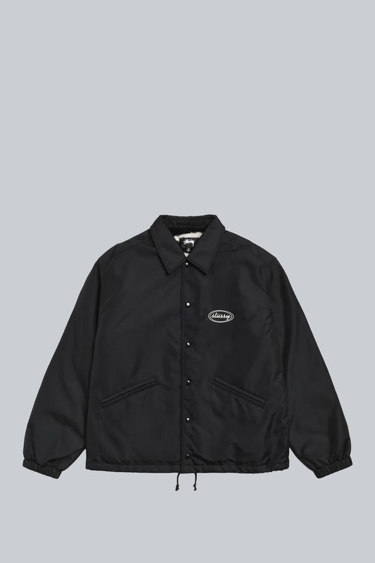 STUSSY COACHES JACKET NYLON BLACK