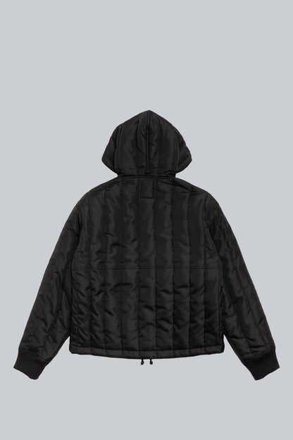 STUSSY WORK JACKET QUILTED NYLON BLACK