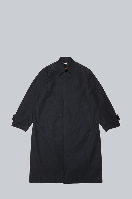 STUSSY ALL SEASON TRENCH BLACK