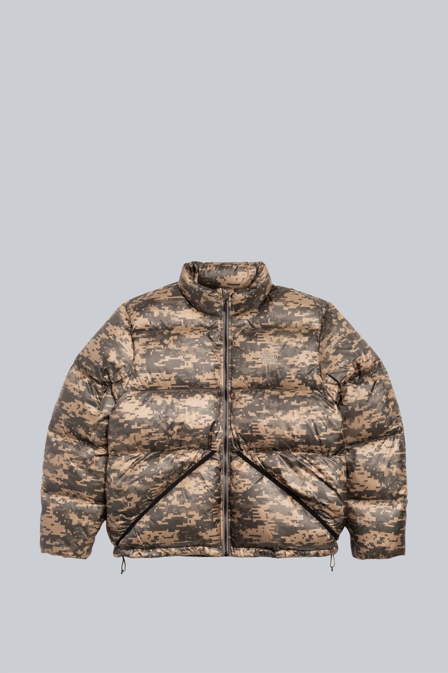 STUSSY MICRO RIPSTOP DOWN JACKET DIGI CAMO