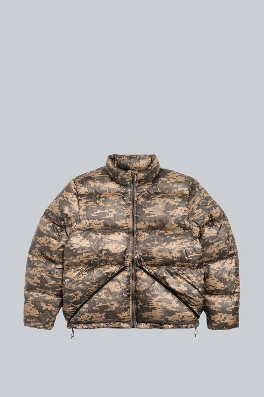 STUSSY MICRO RIPSTOP DOWN JACKET DIGI CAMO