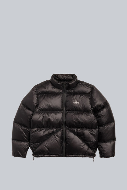 STUSSY MICRO RIPSTOP DOWN JACKET JET BLACK