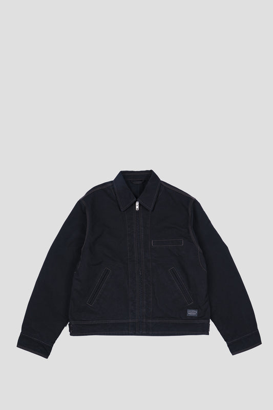 STUSSY WORK JACKET COLLARED BLACK