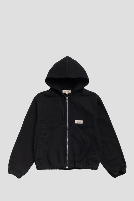 STUSSY UNLINED WORK JACKET CANVAS BLACK