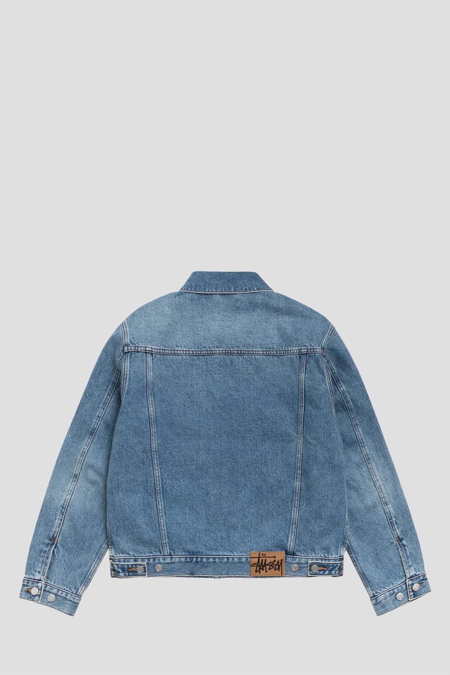 STUSSY LINED TRUCKER DENIM INDIGO SONE WASH