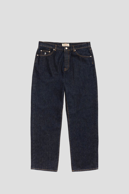 STUSSY BIG OL JEANS DENIM RINSED INDIGO