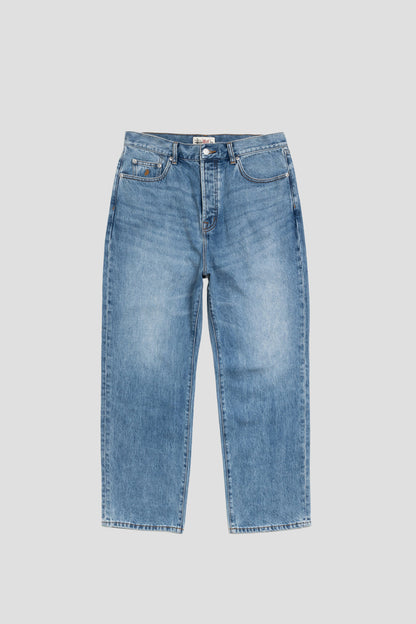 STUSSY BIG OL JEANS DENIM INDIGO STONE WASH
