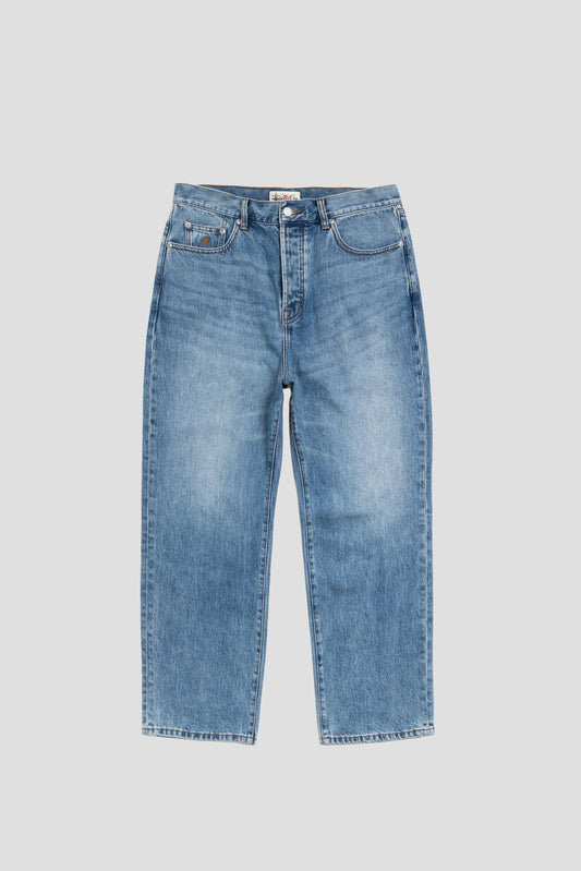 STUSSY BIG OL JEANS DENIM INDIGO STONE WASH