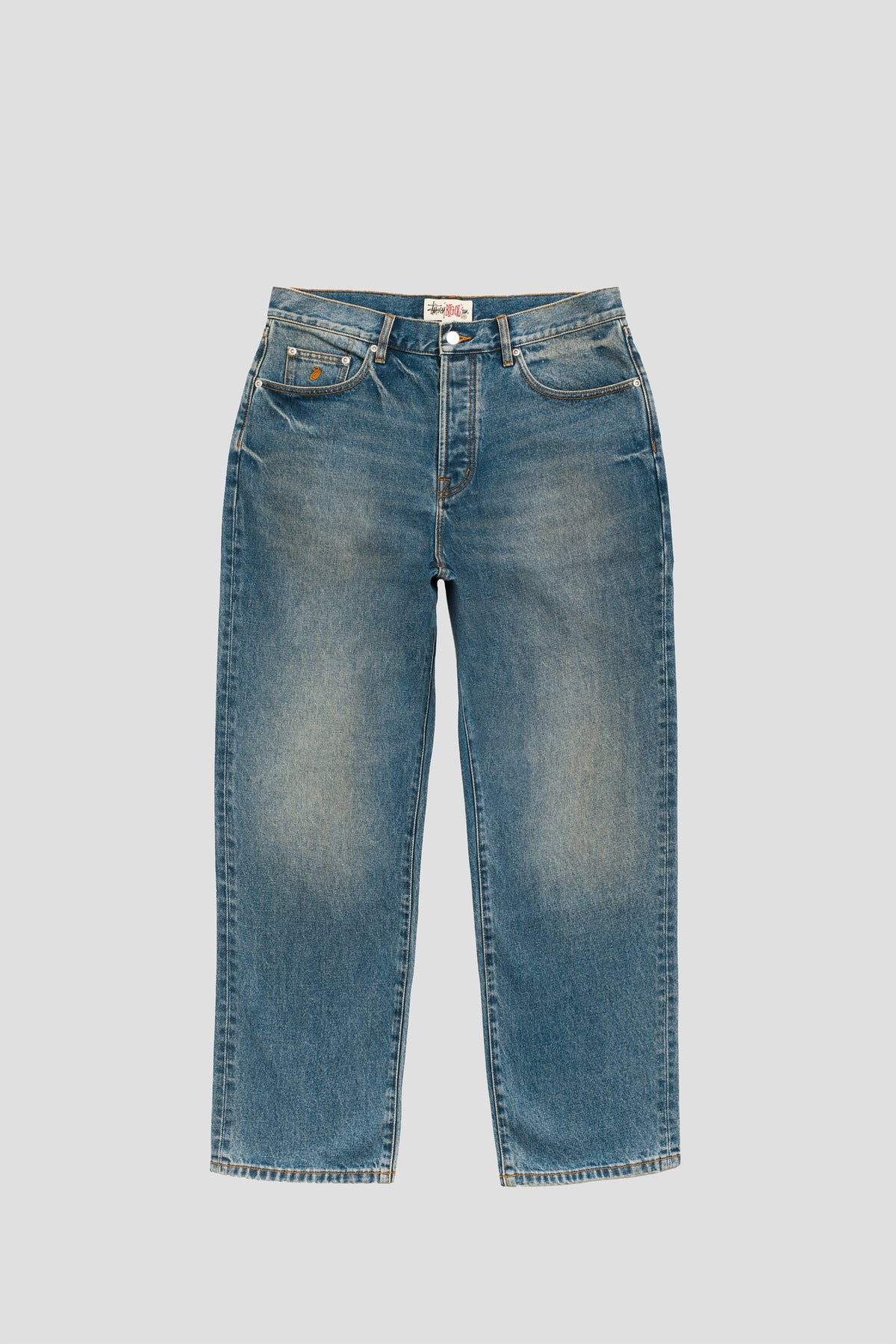 STUSSY BIG OL JEANS DARK WASH INDIGO
