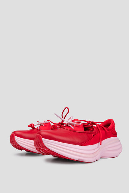 HOKA BONDI MARY JANE CERISE ROSE TEA