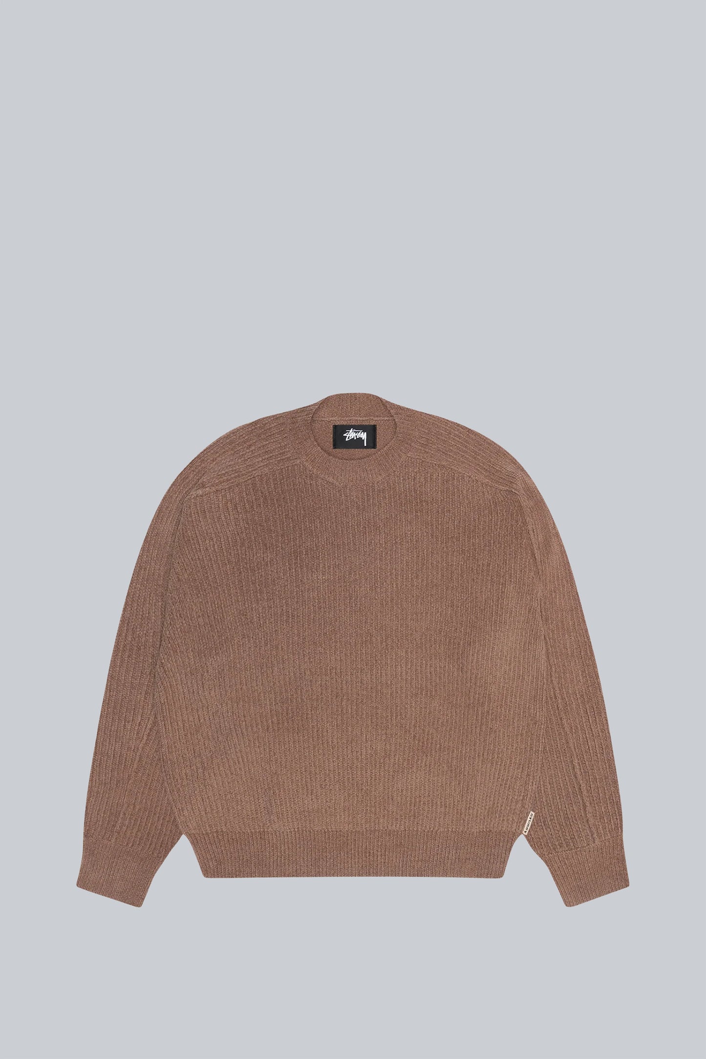 STUSSY EXPOSED SEAM SWEATER BROWN