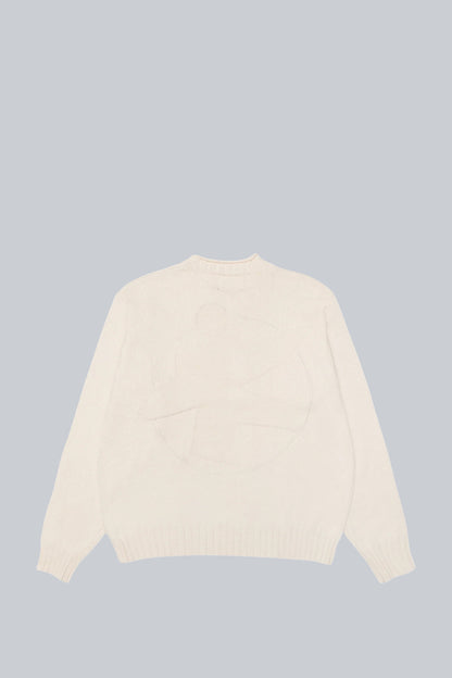 STUSSY TONAL SURFMAN MOCK NECK SWEATER NATURAL