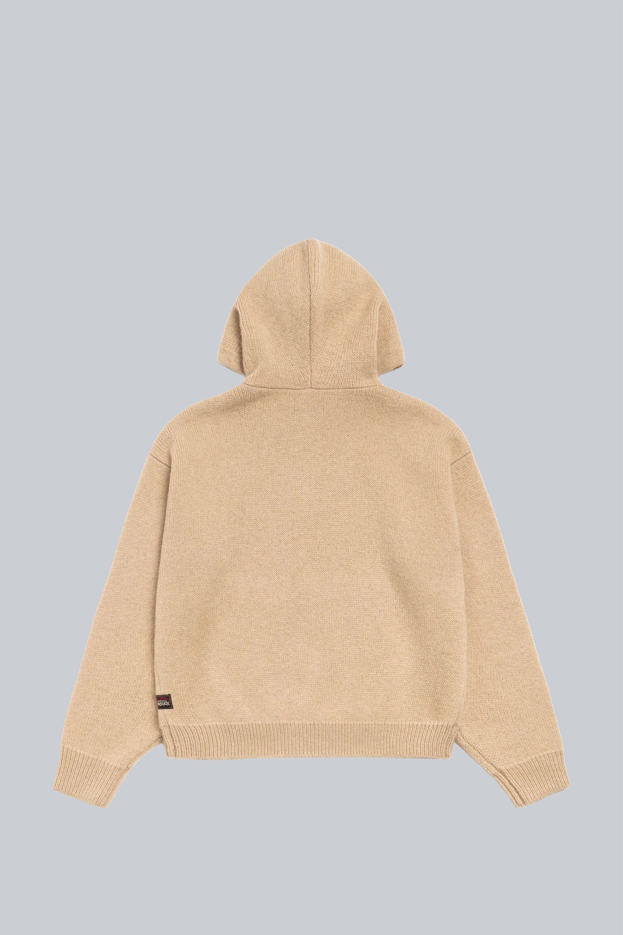 STUSSY QUARTER ZIP HOODED SWEATER TAN – BLENDS