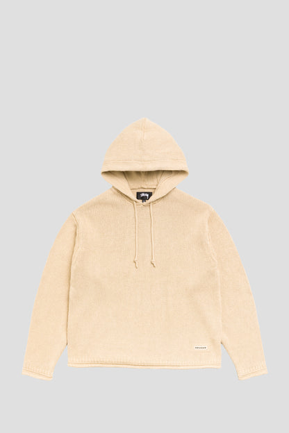 STUSSY BEACH HOODED SWEATER OATMEAL