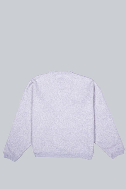 STUSSY STATE CREWNECK SWEATSHIRT ASH HEATHER