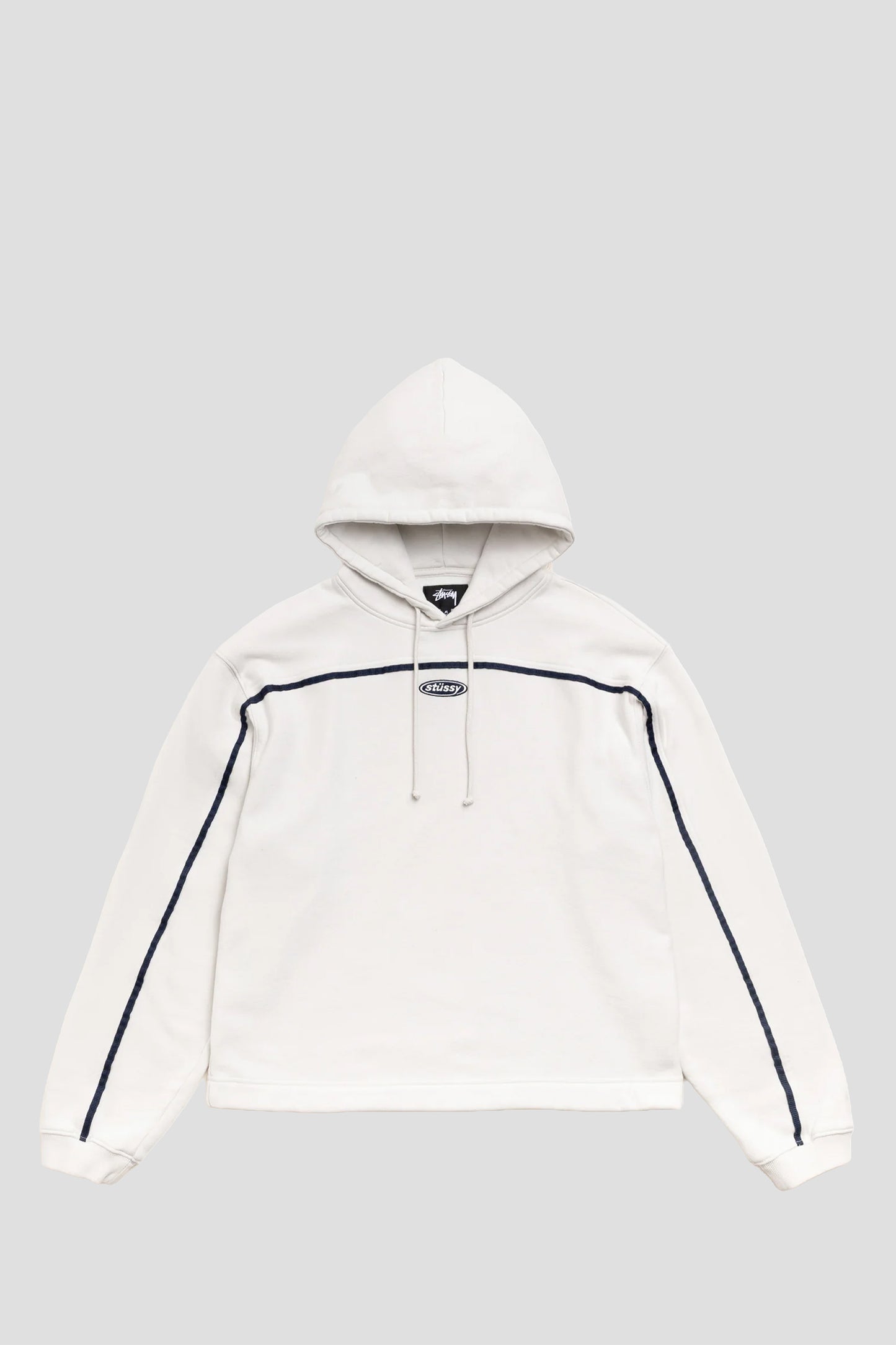 STUSSY OVAL PULLOVER HOOD STONE