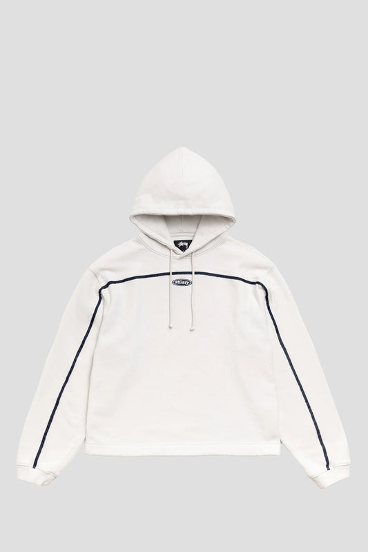 STUSSY OVAL PULLOVER HOOD STONE