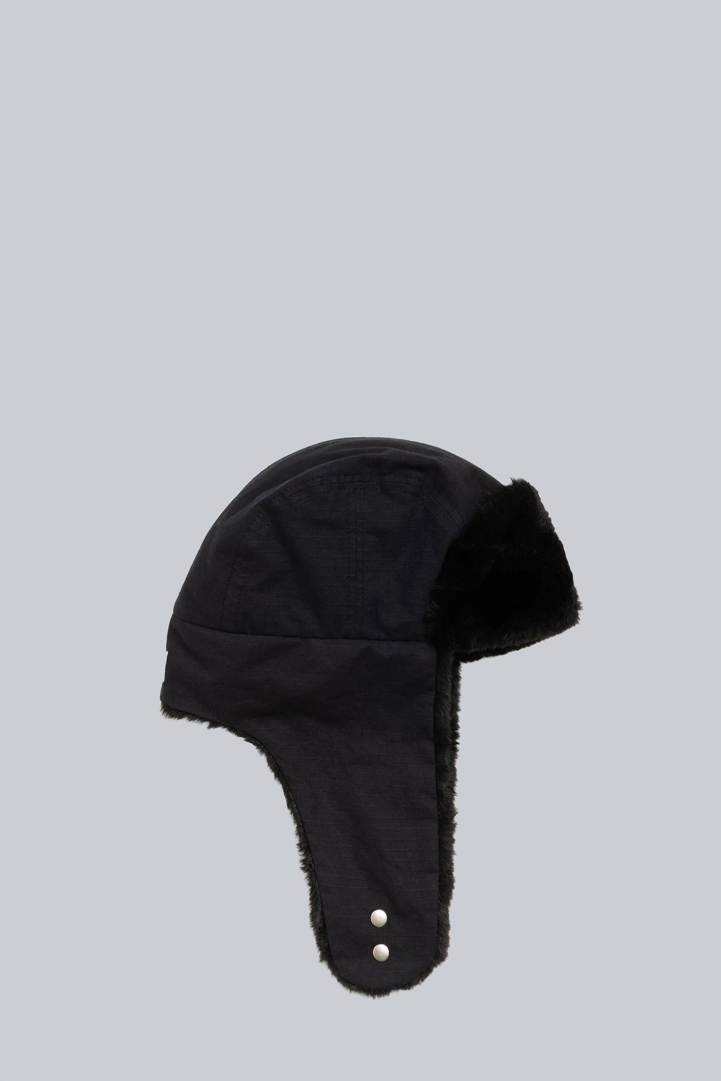 STUSSY EARFLAP TRAPPER CAP BLACK