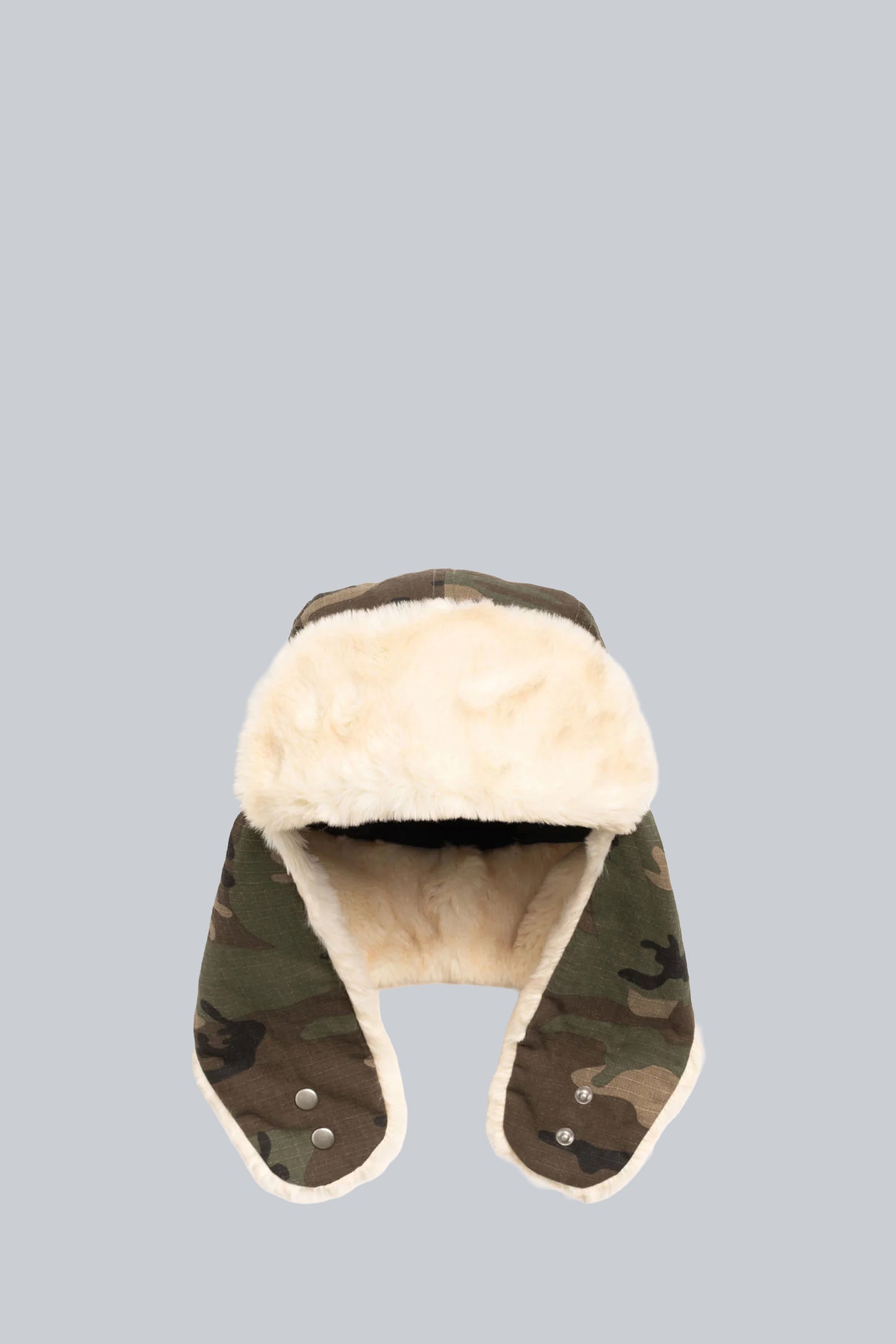 STUSSY EARFLAP TRAPPER CAP CAMO