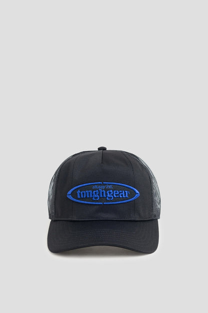 STUSSY MID DEPTH TOUGH GEAR TRUCKER CAP BLACK