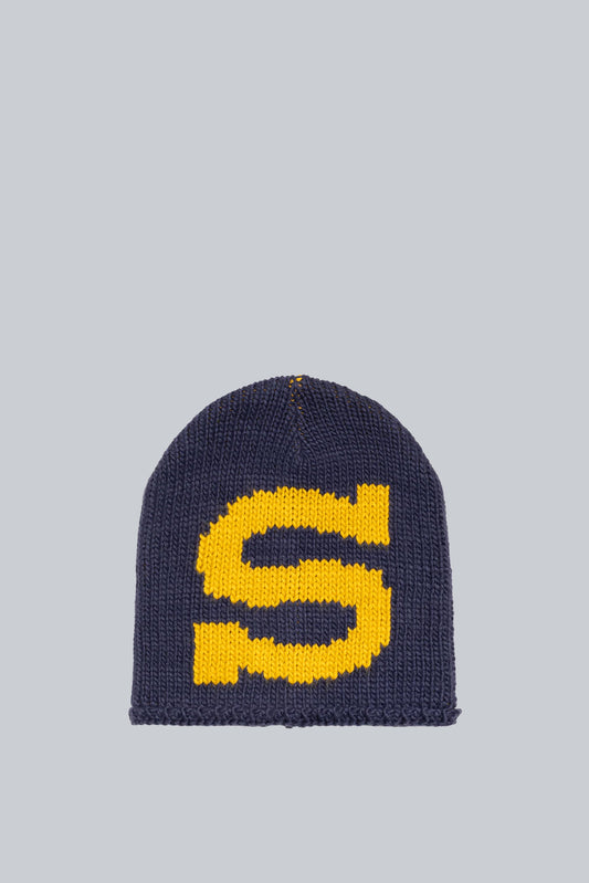 STUSSY SKULLCAP BURLY S KNIT NAVY
