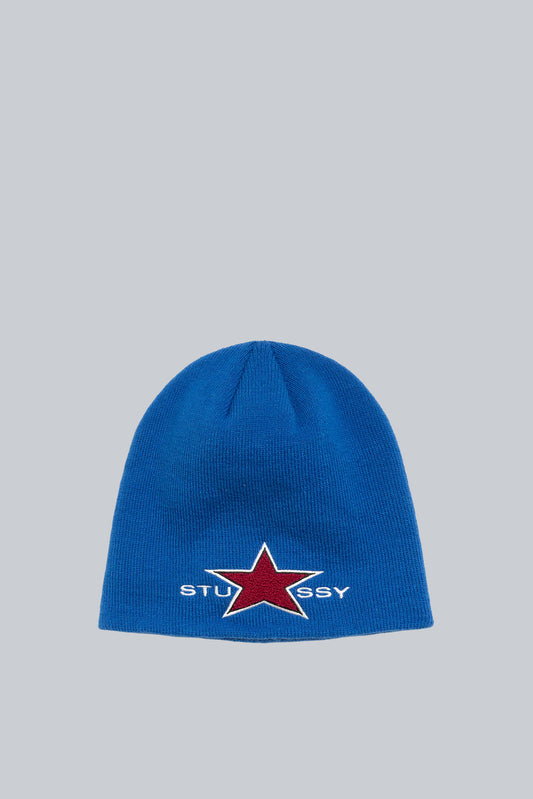 STUSSY SKULLCAP CHENILLE BLUE