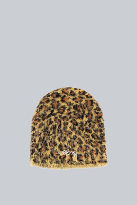 STUSSY SKULLCAP LEOPARD BROWN