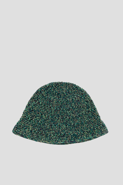 STUSSY HEMP STOCK BUCKET HAT MULTI GREEN