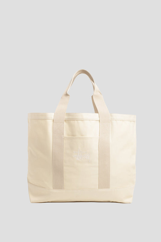 STUSSY CANVAS FLIGHT BAG NATURAL