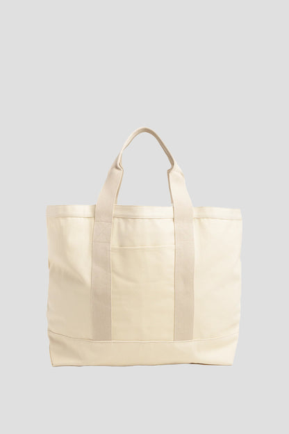 STUSSY CANVAS FLIGHT BAG NATURAL