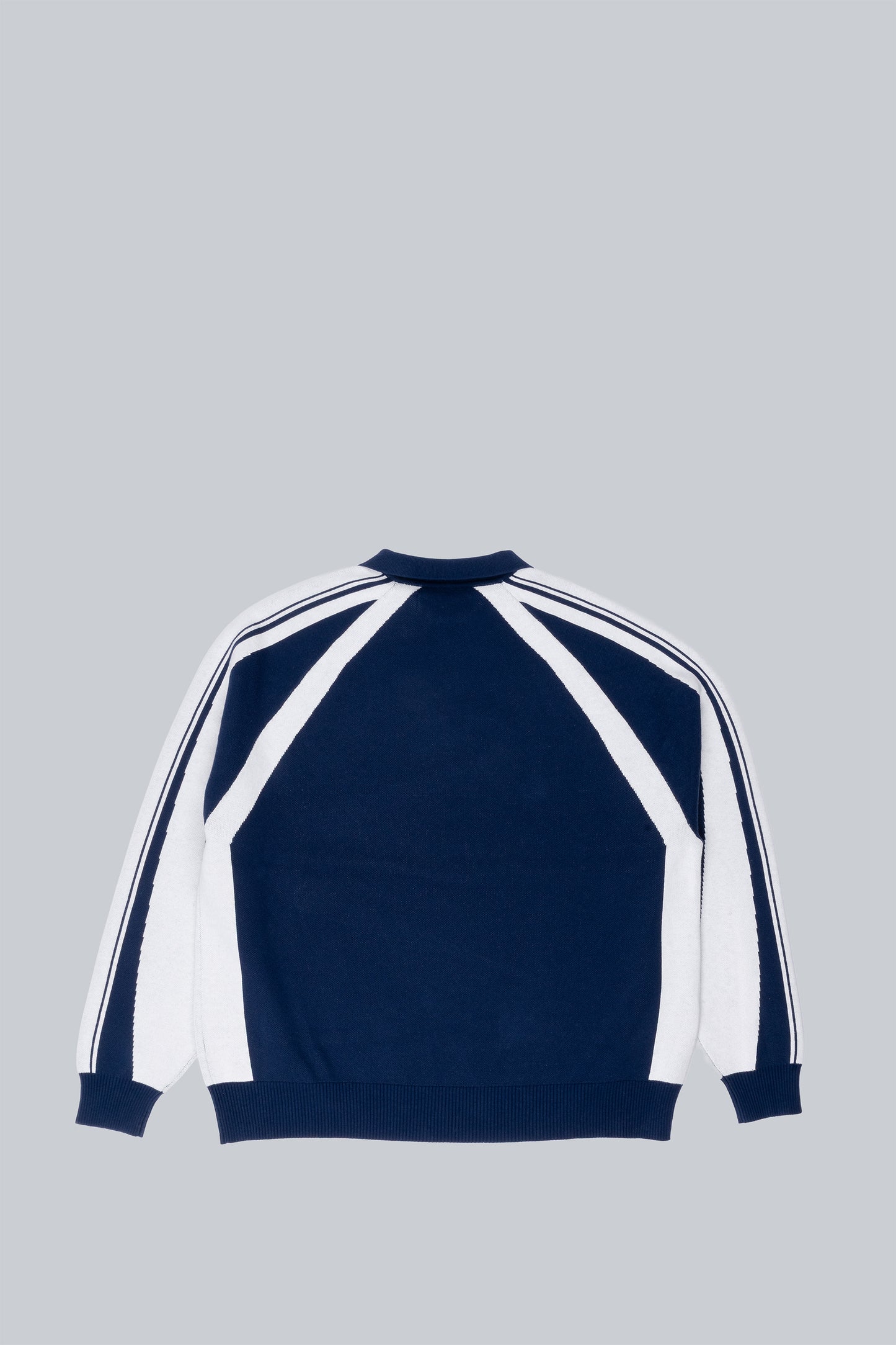 METALWOOD KNIT FOOTBALL TOP NAVY