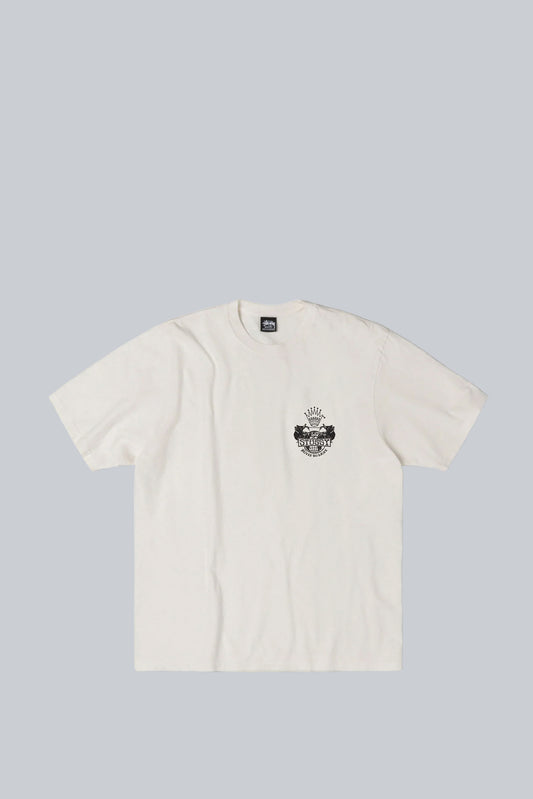 STUSSY BUILT TO LAST PIG. DYED TEE NATURAL