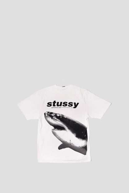 STUSSY SHARK PIG. DYED TEE NATURAL