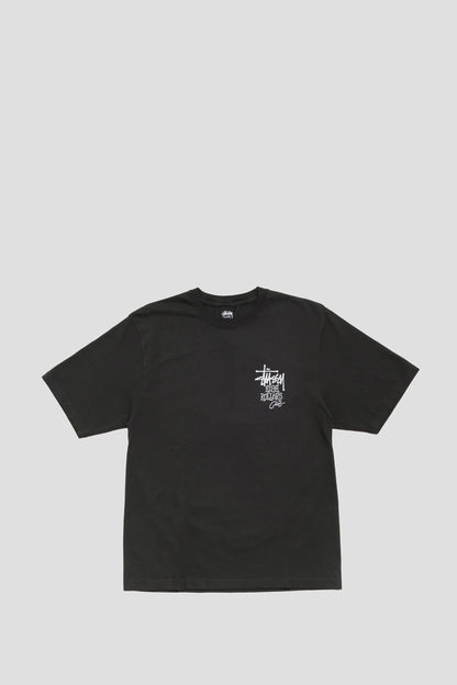 STUSSY HIGH ROLLERS PIG. DYED TEE FADED BLACK