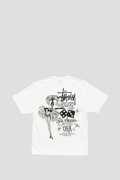 STUSSY HIGH ROLLERS PIG. DYED TEE NATURAL