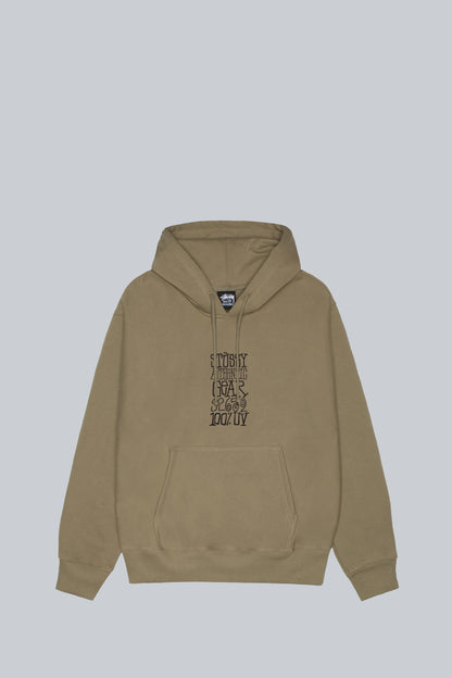 STUSSY AUTHENTIC GEAR HOOD ARMY