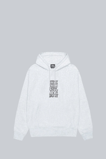 STUSSY AUTHENTIC GEAR HOOD ASH HEATHER