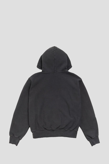 STUSSY SPORTS BLOCK SPORT GARMENT DYED HOOD FADED BLACK