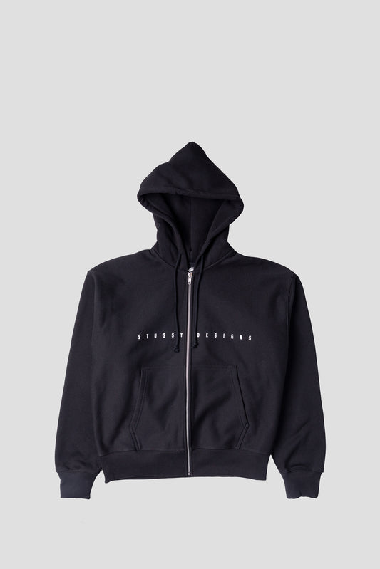 STUSSY S BOX HOOD SWEATSHIRT BLACK