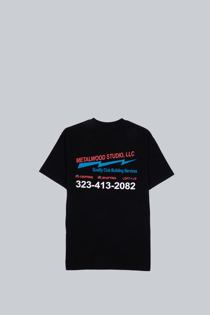METALWOOD CLUB BUILDING T-SHIRT BLACK